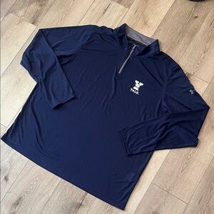 Under Armour - Yale Collegiate Lightweight Navy Long Sleeve Quarter-Zip